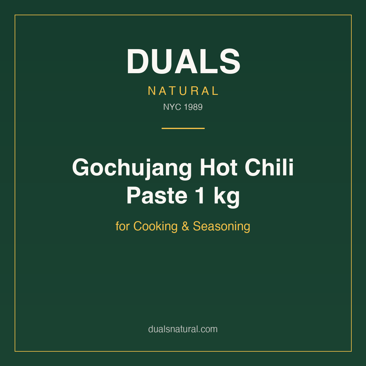 Gochujang Hot Chili Paste 1 kg for Cooking & Seasoning