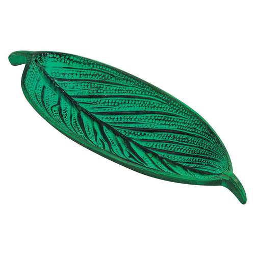 Triloka Green Leaf Recycled Aluminum Incense Tray