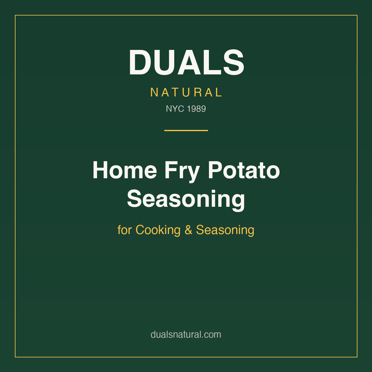 Home Fry Potato Seasoning for Cooking & Seasoning