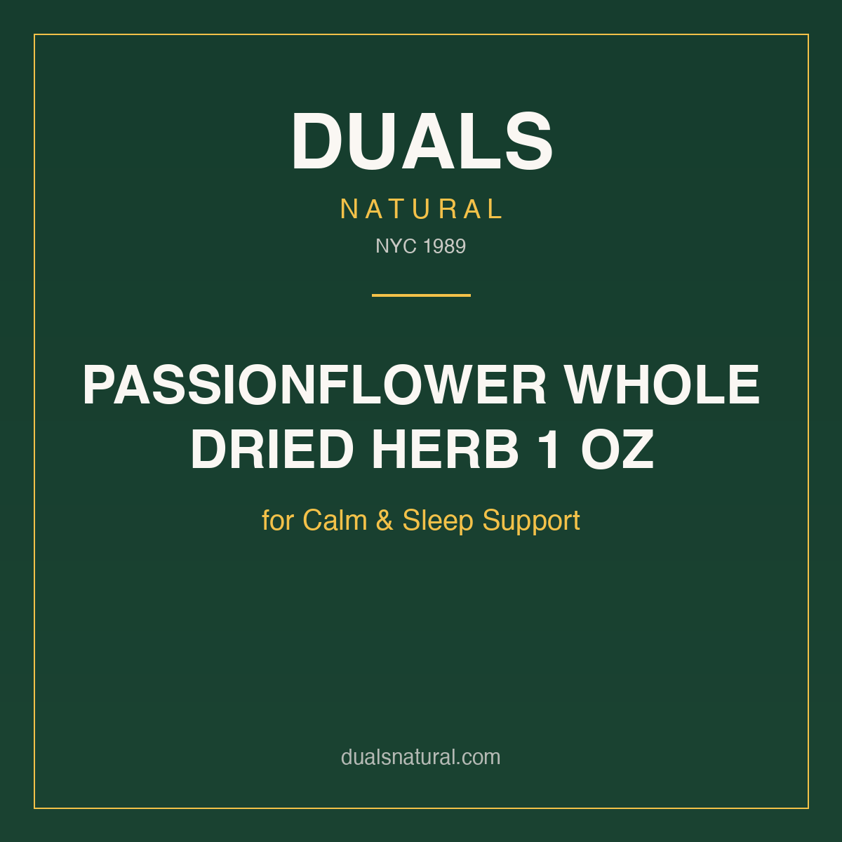 PASSIONFLOWER WHOLE DRIED HERB 1 OZ for Calm & Sleep Support