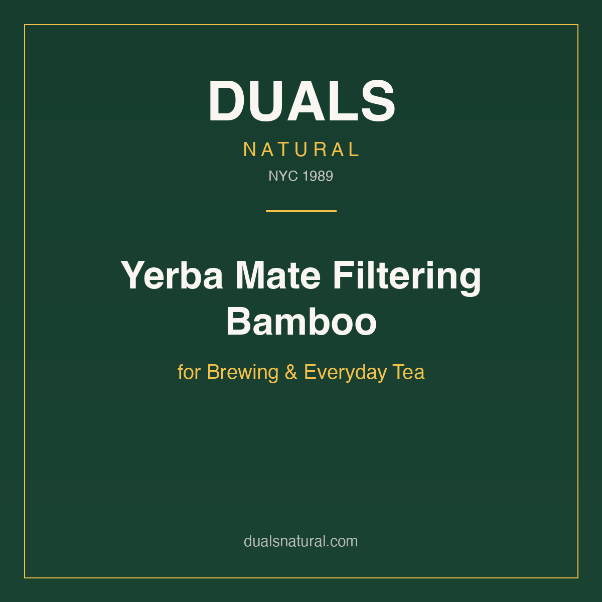 Yerba Mate Filtering Bamboo for Brewing & Everyday Tea