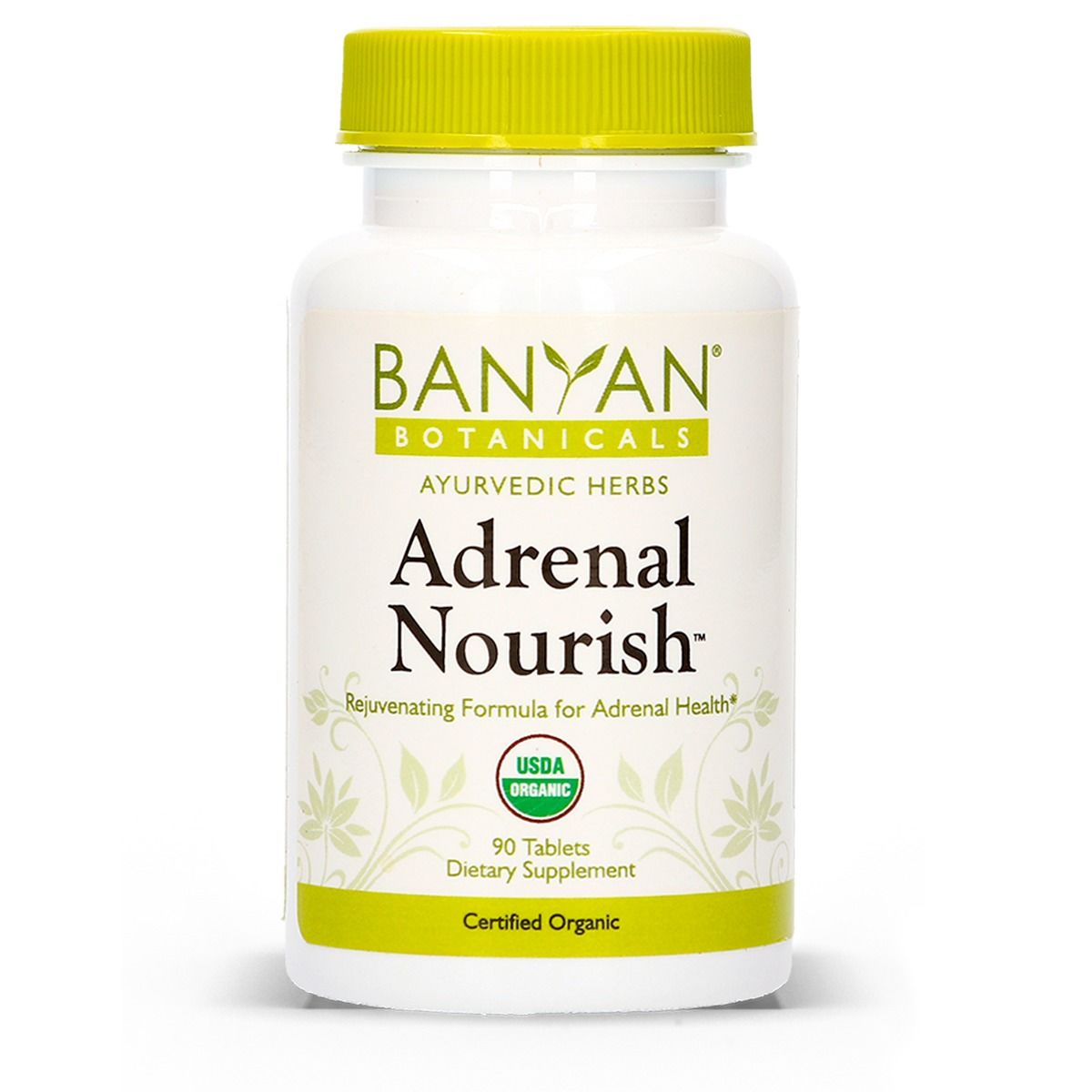 Adrenal Nourish Organic 500 mg, 90 Tablets