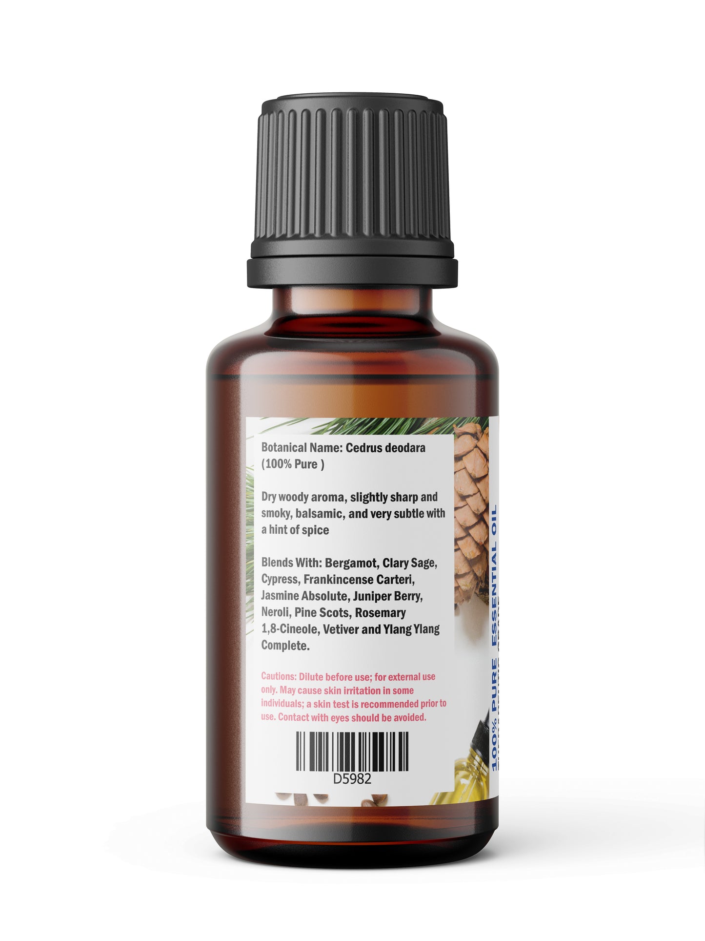 Cedarwood Himalayan Essential Oil – Dry, Woody-Smoke Base for Diffusers & Balms