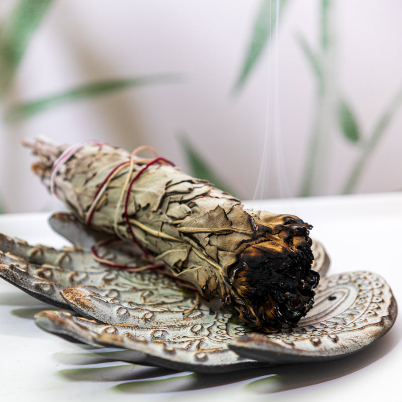 SAGE WHITE LARGE 8 INCH