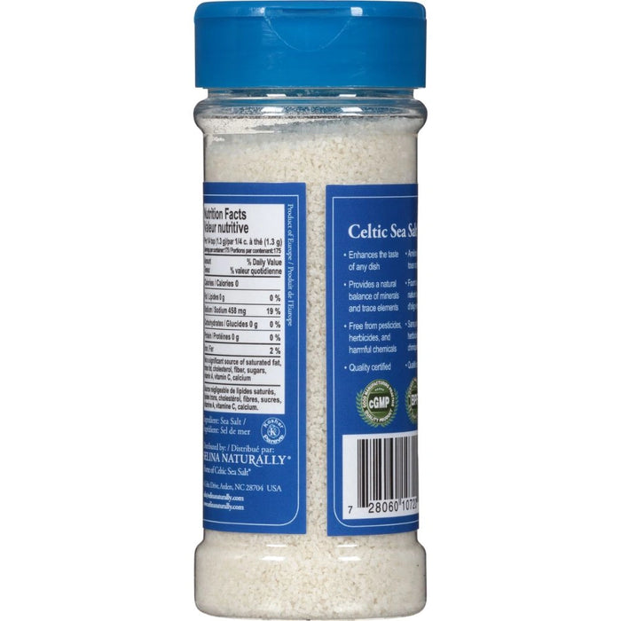 Fine Ground, Celtic Sea Salt® 8 OZ Shaker