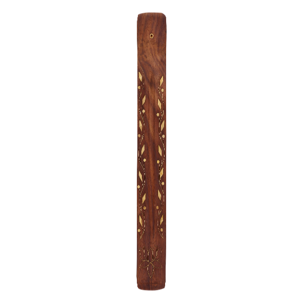 Triloka Vine and Flower Wood Incense Holder