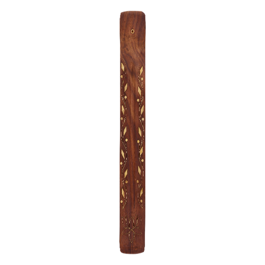 Triloka Vine and Flower Wood Incense Holder