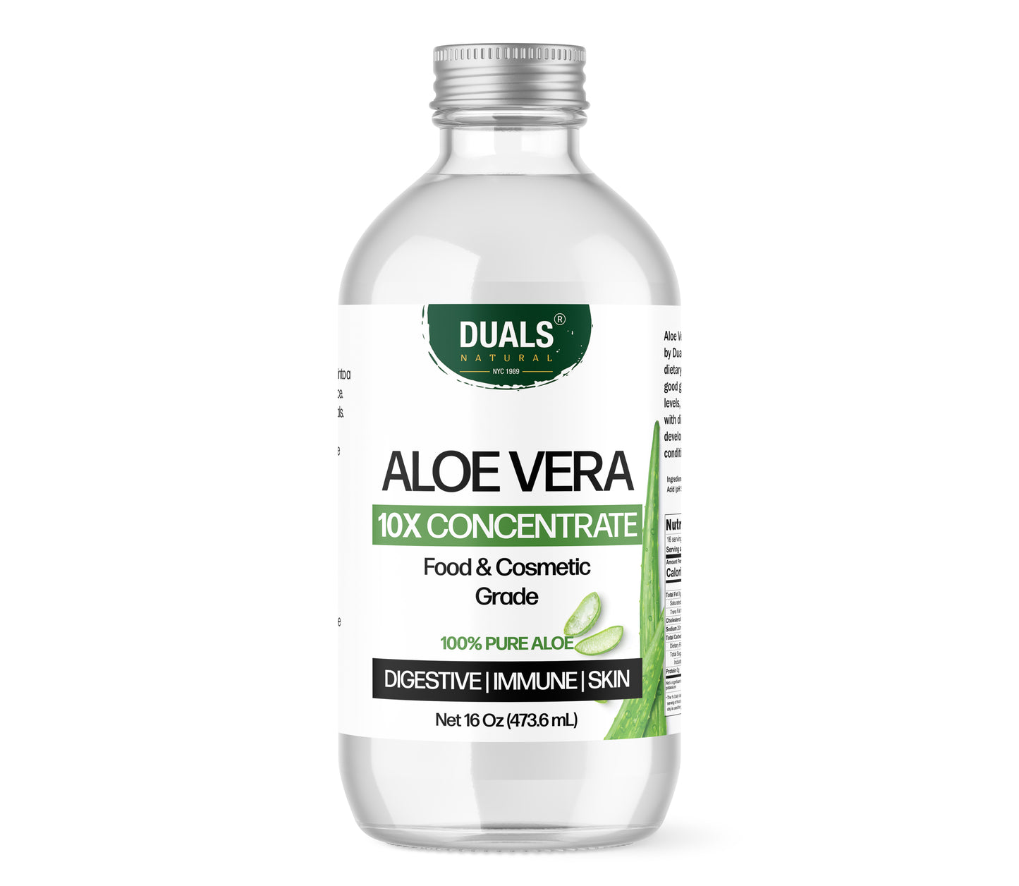 Organic Aloe Vera Leaf Juice Concentrate (10X): Food Grade for Digestive & Skin Support