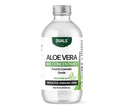 Organic Aloe Vera Leaf Juice Concentrate (10X): Food Grade for Digestive & Skin Support