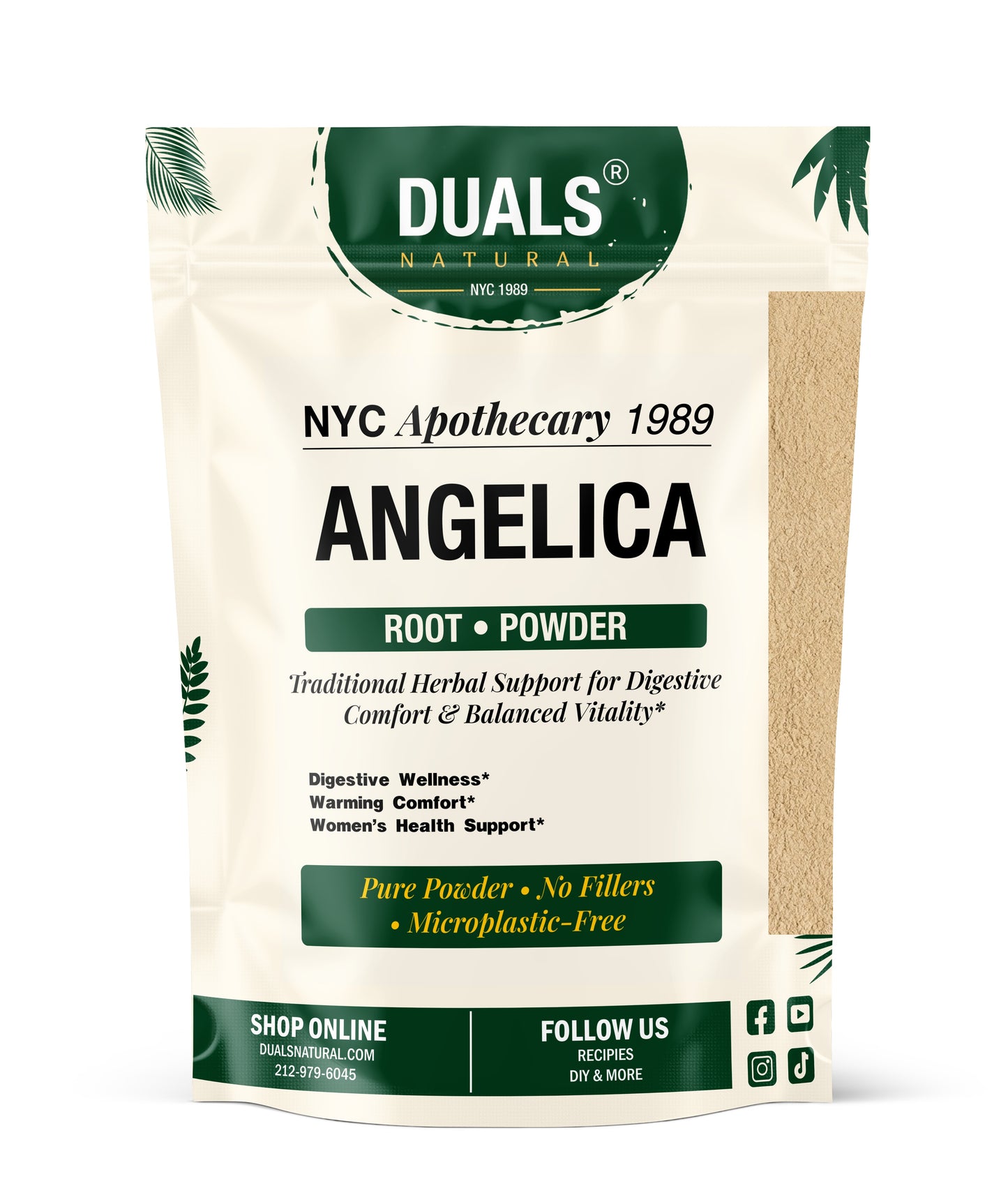 Angelica Root Powder for Digestion & Women's Wellness