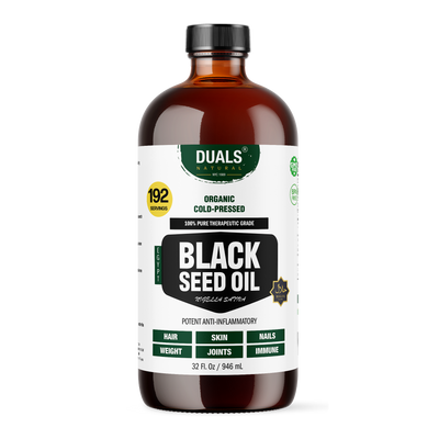 Egyptian Black Seed Oil: 100% Pure Cold-Pressed with 89mg Thymoquinone | Therapeutic Grade for Immune Support