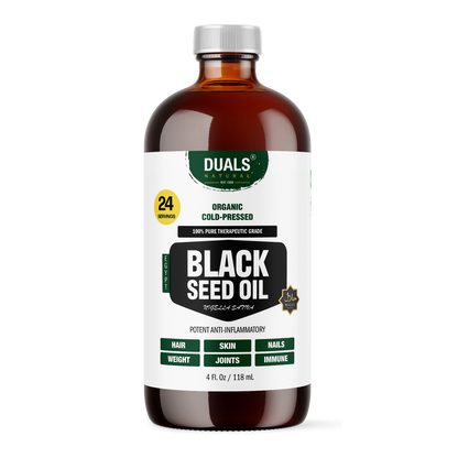 Egyptian Black Seed Oil: 100% Pure Cold-Pressed with 89mg Thymoquinone | Therapeutic Grade for Immune Support