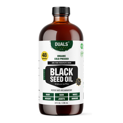 Egyptian Black Seed Oil: 100% Pure Cold-Pressed with 89mg Thymoquinone | Therapeutic Grade for Immune Support
