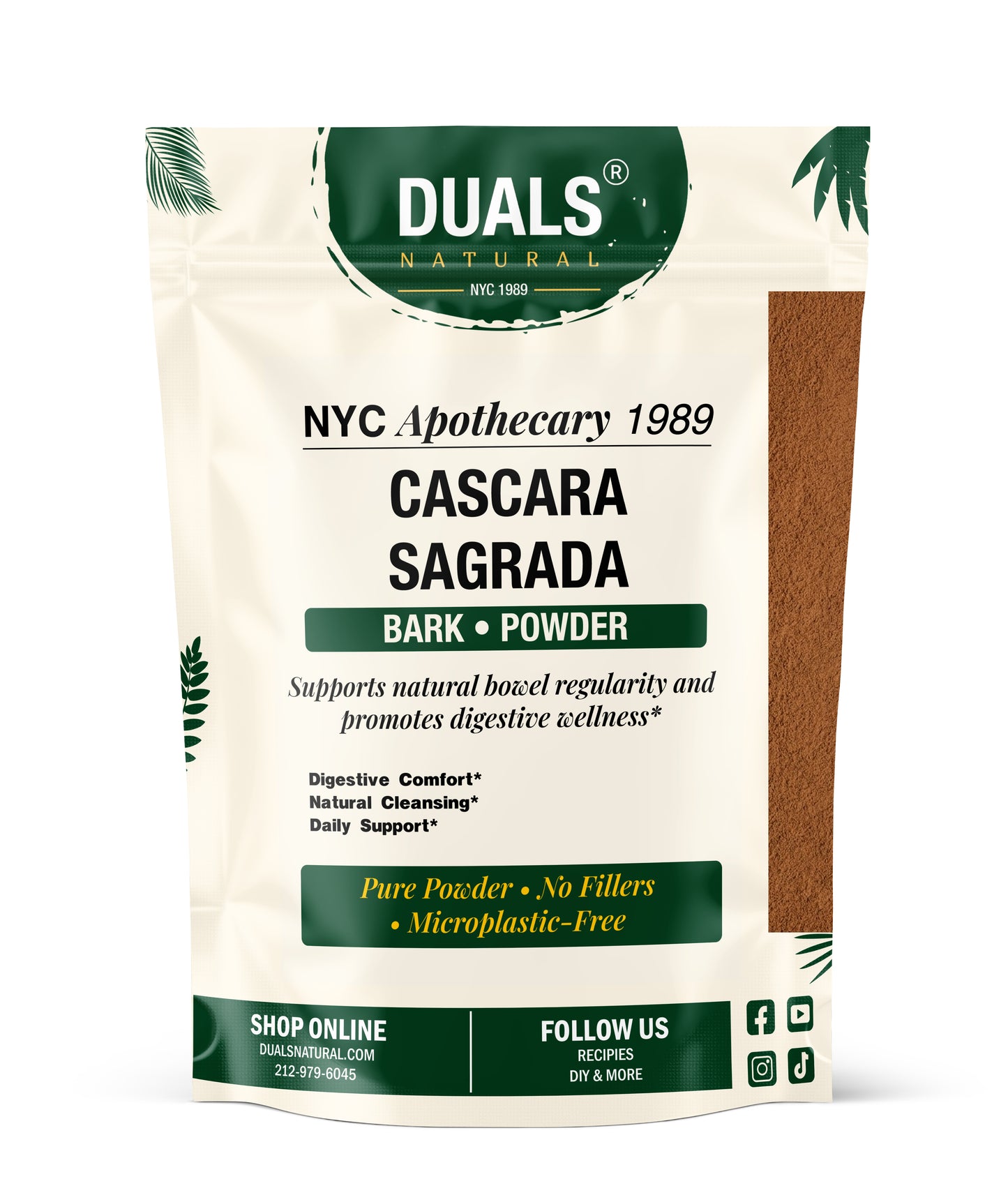 Cascara Sagrada Bark Powder for Herbal Tea