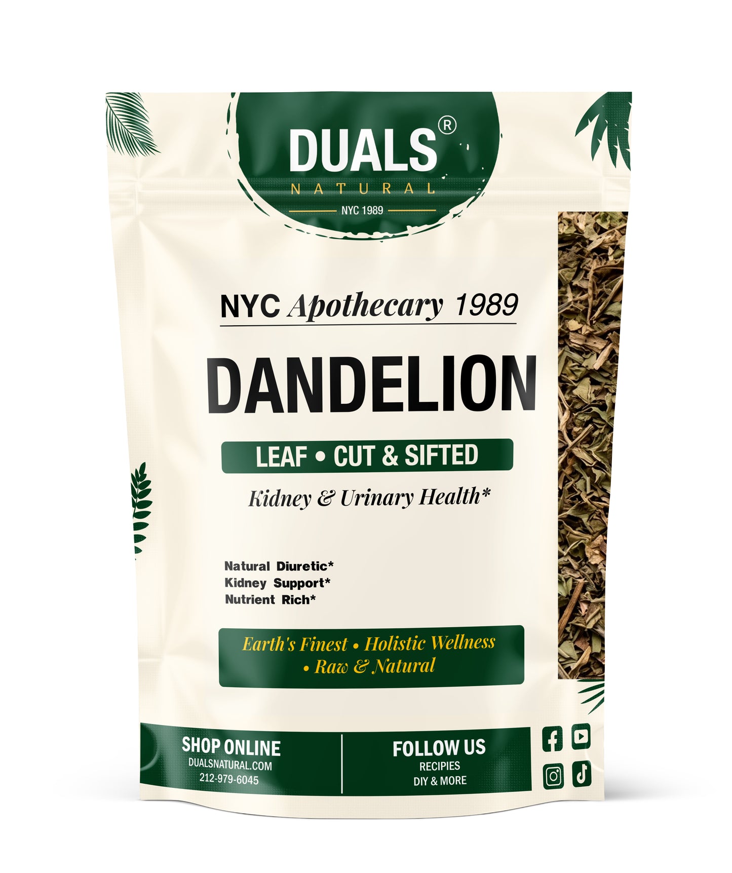 Dandelion Leaf Cut for Liver & Digestion Support, 45 G