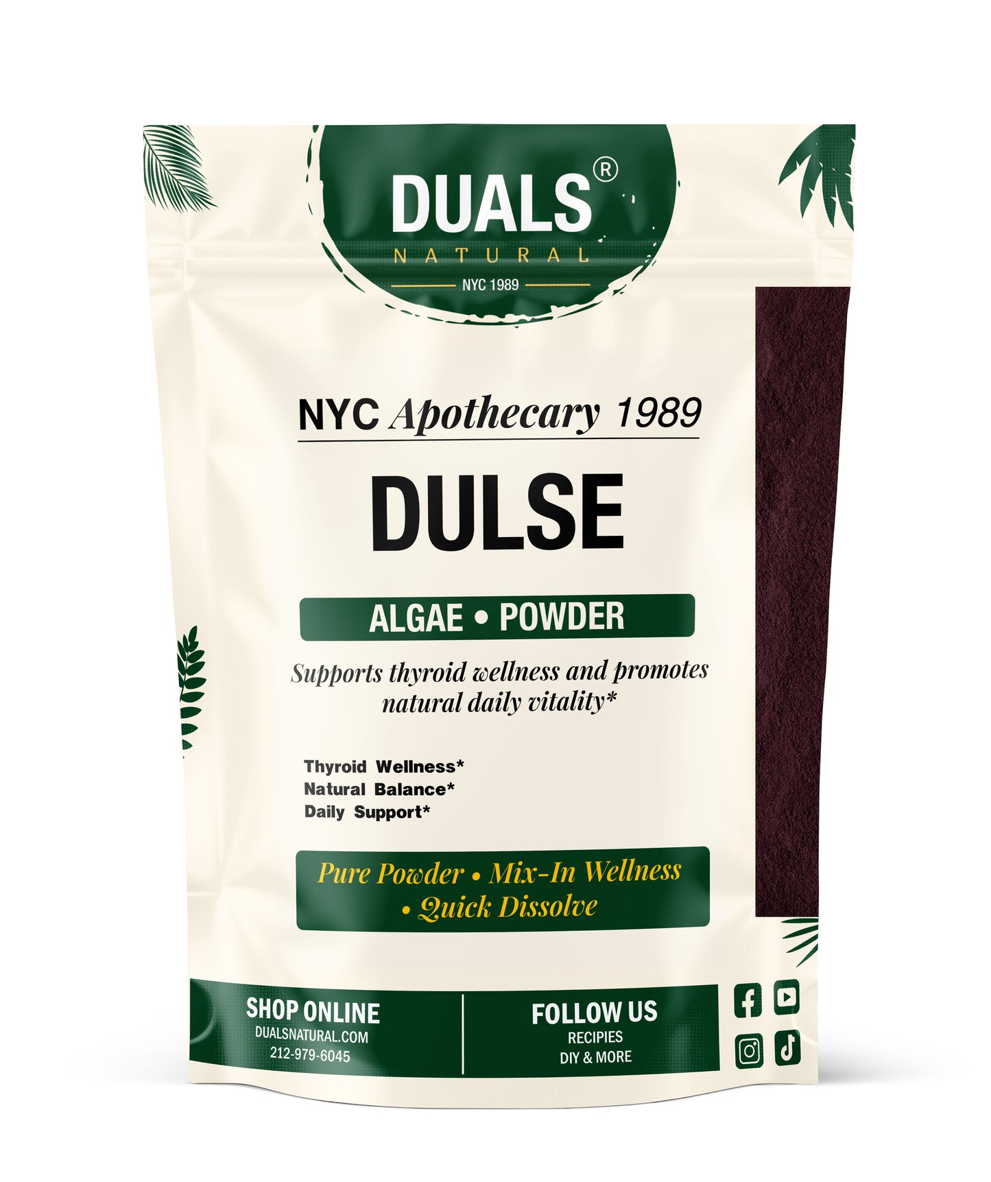 Dulse Algae Powder for Thyroid & Mineral Support