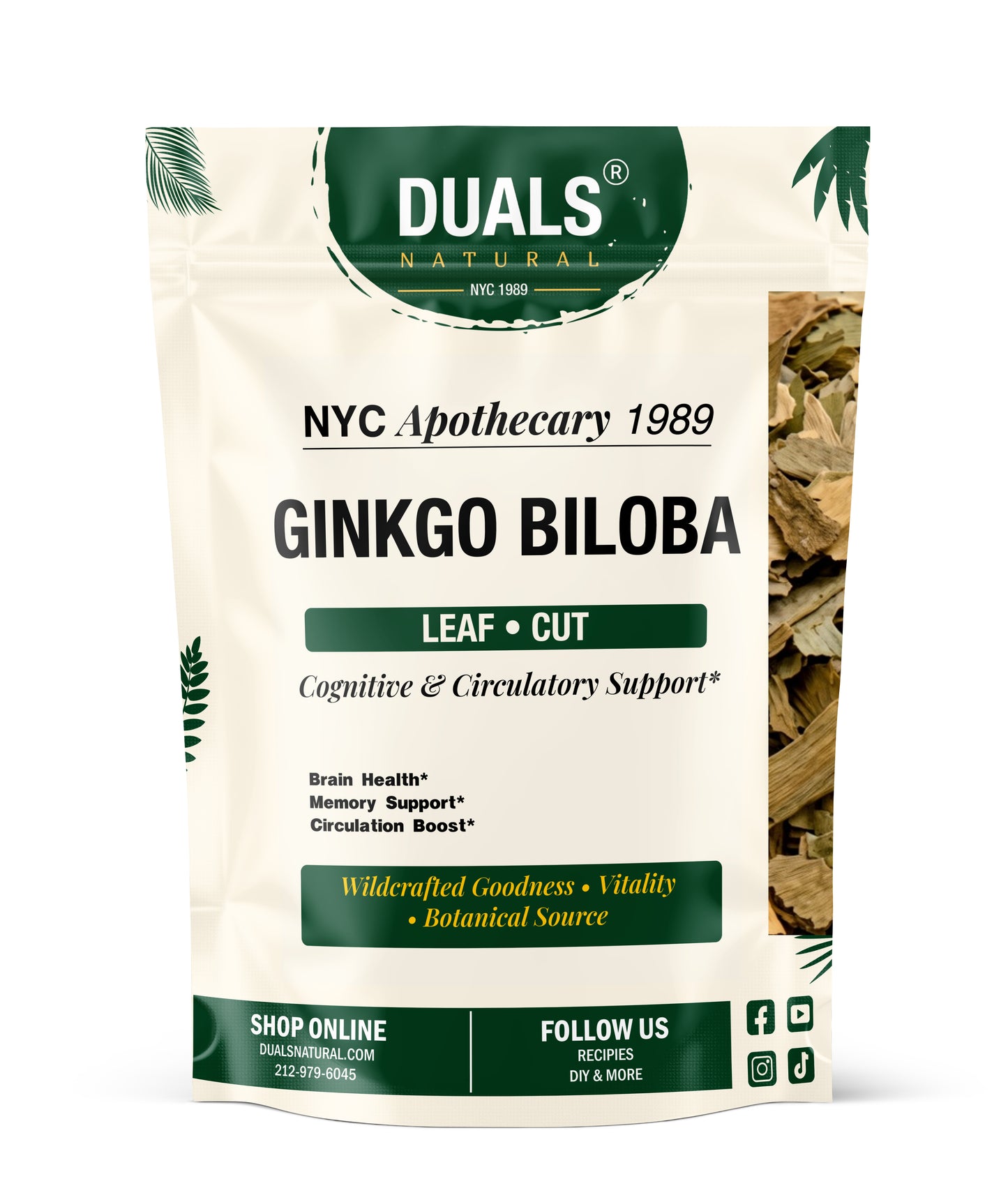 Gingko Leaf Whole for Focus & Circulation Support