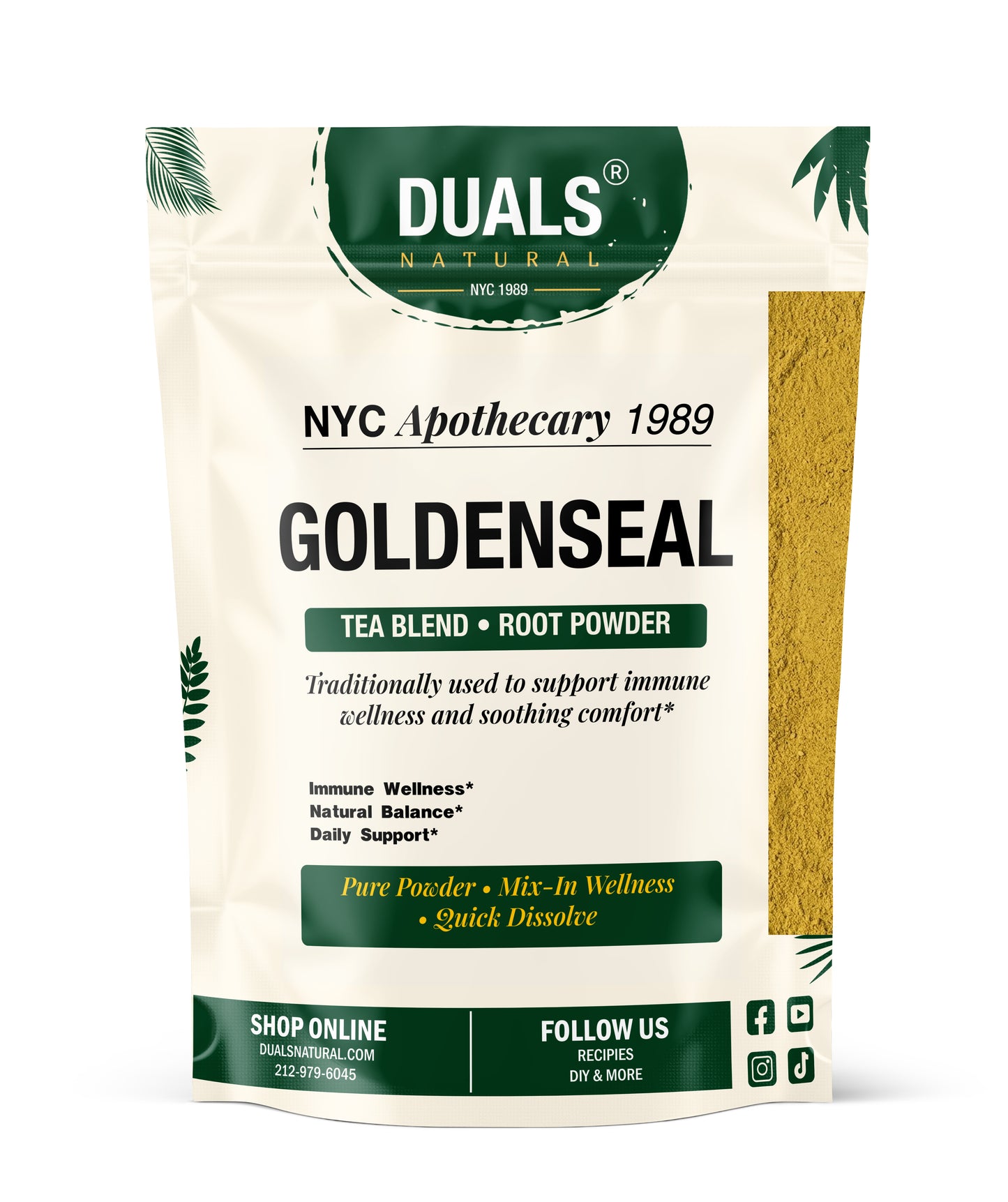 Goldenseal Root Powder for Immune Support