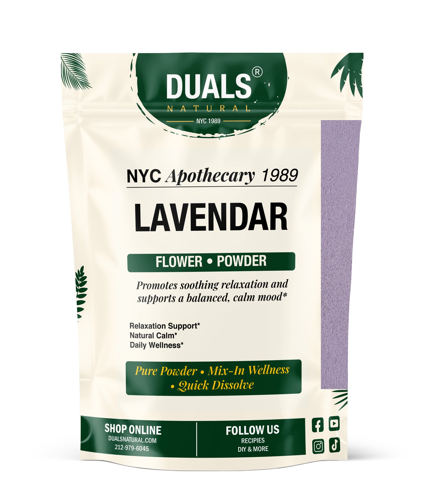 Pure Provence Lavender Powder for Calm & Sleep Support