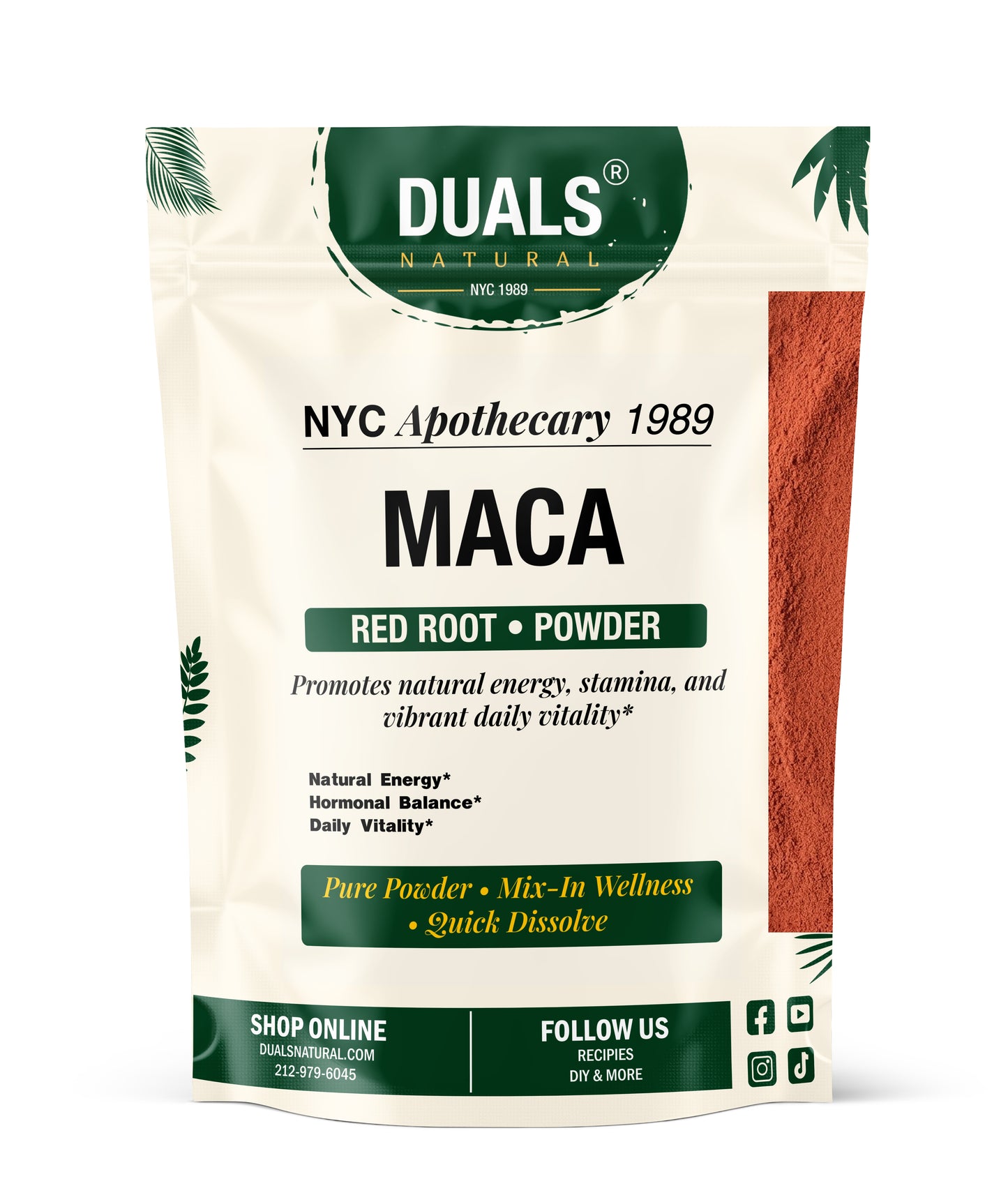 MacA Root Powder, Red for Energy & Hormone Support