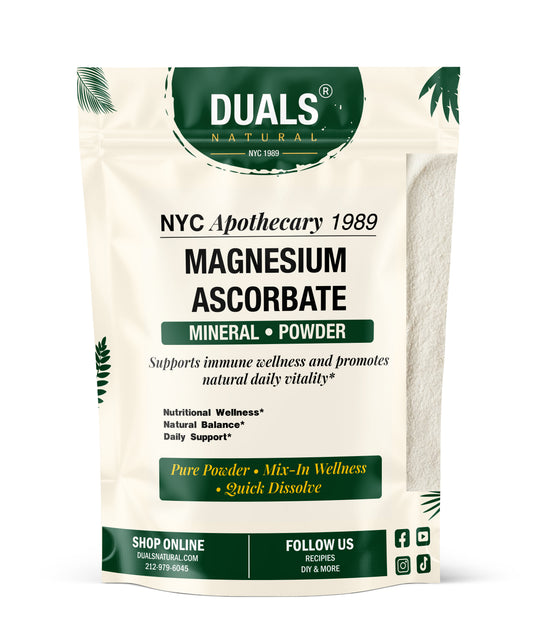 Magnesium Ascorbate Powder - Buffered Non - Acidic Vitamin C for Herbal Tea