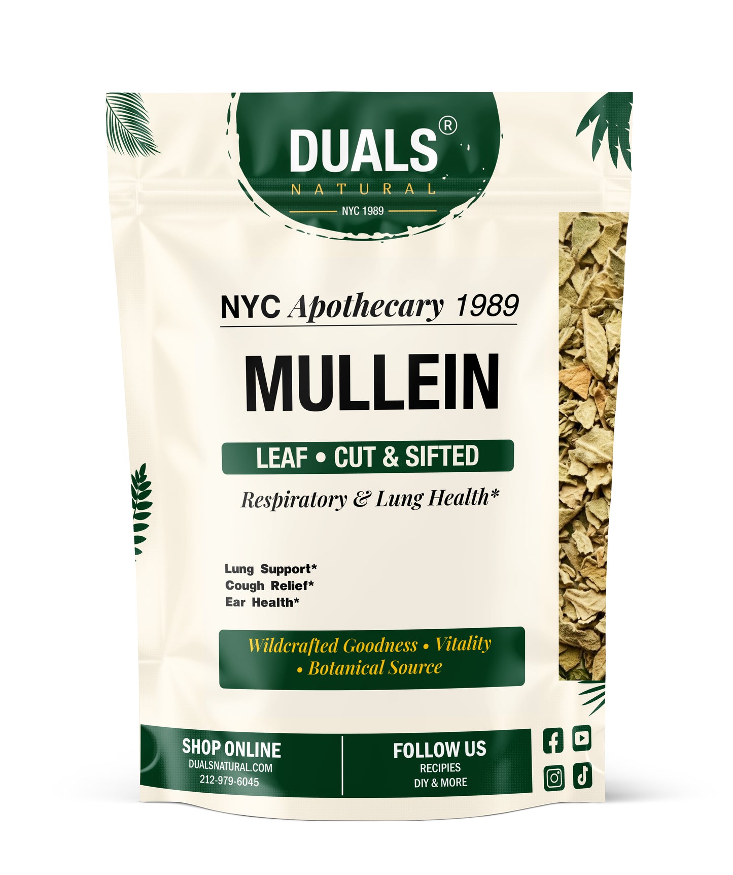 Mullein Leaf for Respiratory Support, 22 G