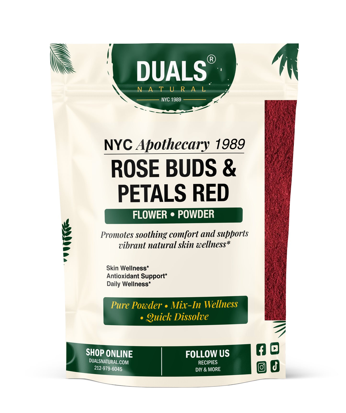 Rose Buds & Petals Powder for Tea & Skincare