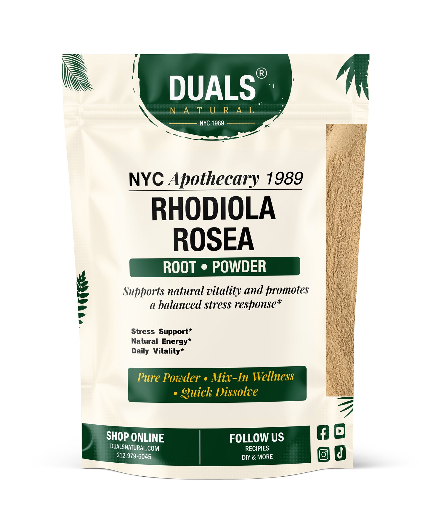 Rhodila Rosea Root Powder for Stress & Energy Support, 22 G