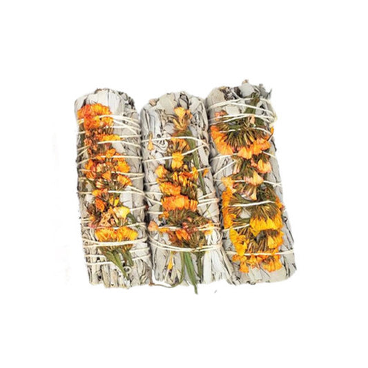 Orange Mountain Sage Smudge Stick (Sinuata) - 4 Inch