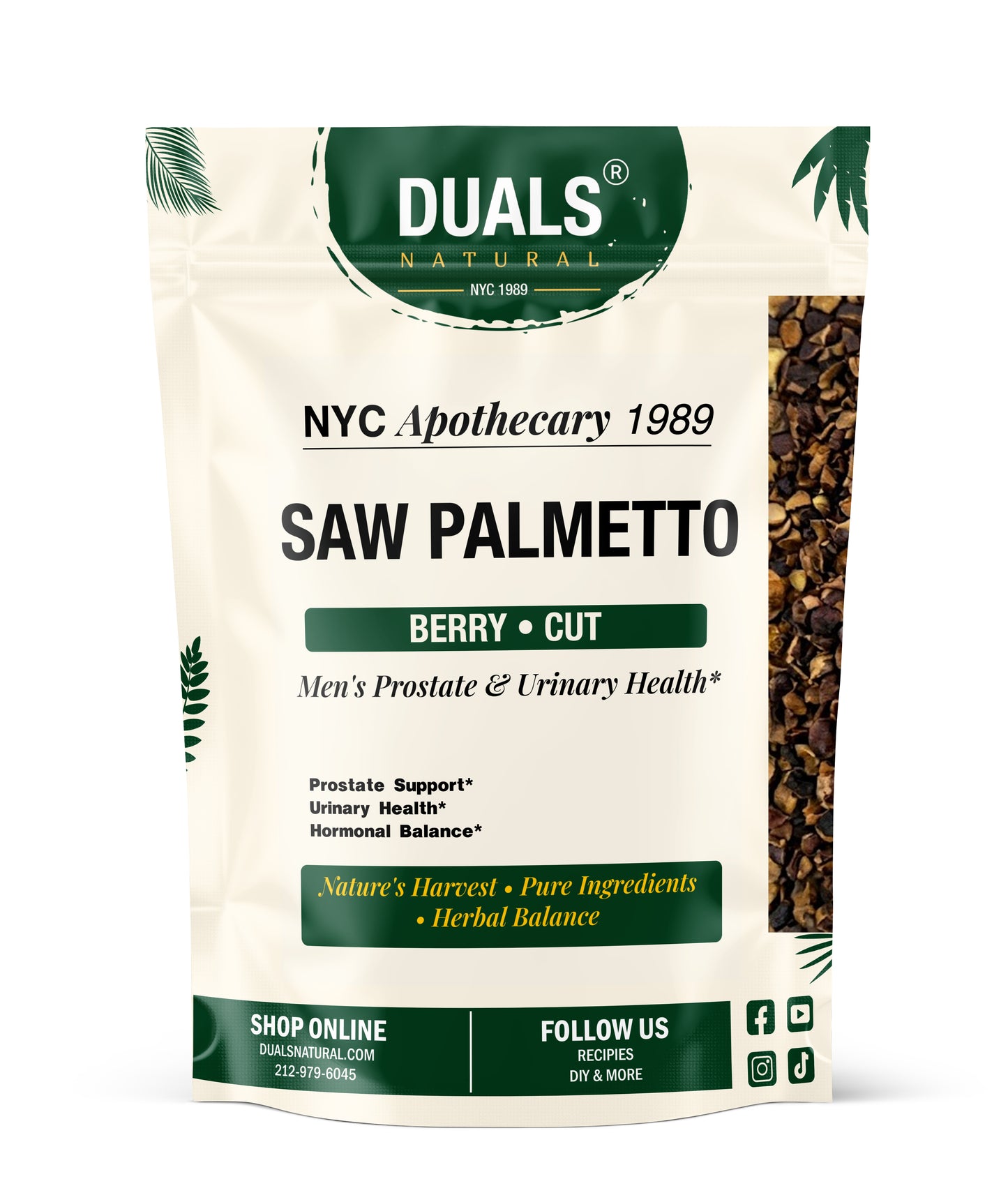 Saw Palmetto Berry Cut for Snacking & Recipes