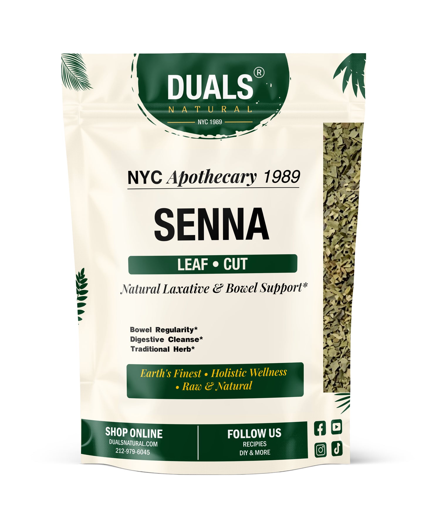 Senna Leaf for Occasional Digestive Support, 45 G