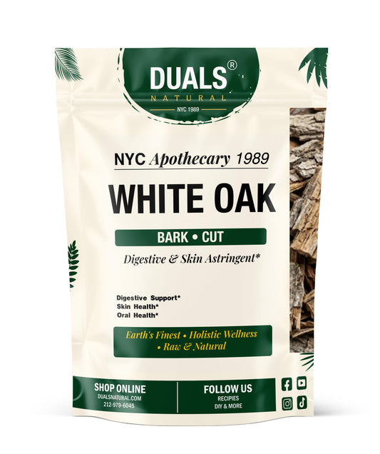 White Oak Bark Cut for Herbal Tea
