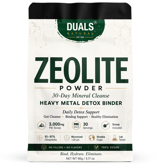 Duals Natural Zeolite | Powder for Heavy Metal Detox & Gut Cleanse