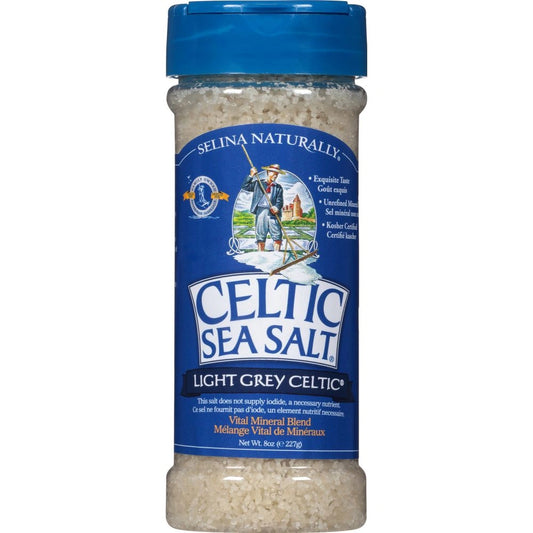 Light Grey Celtic Sea Salt® 8 oz Shaker