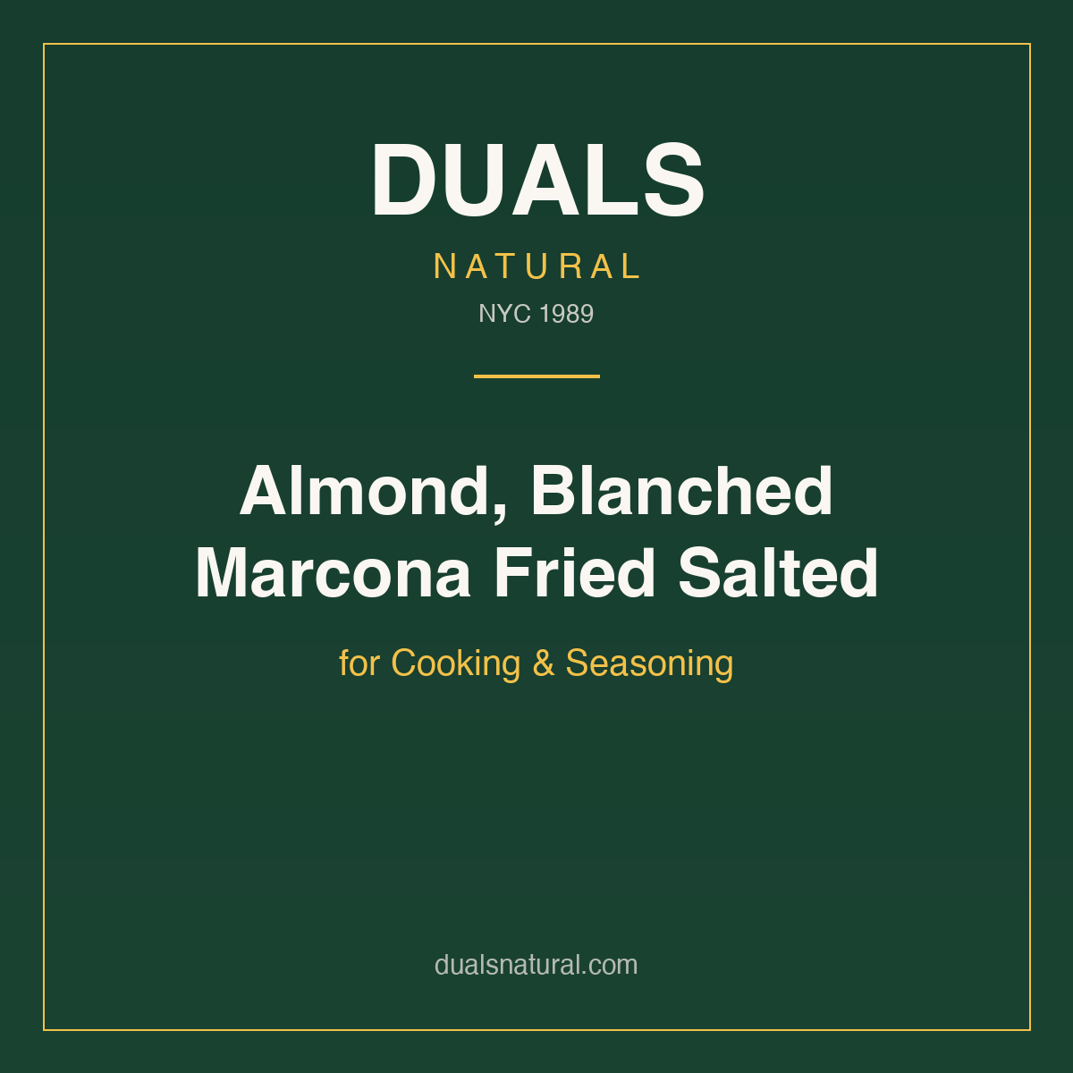 Almond, Blanched Marcona Fried Salted for Cooking & Seasoning