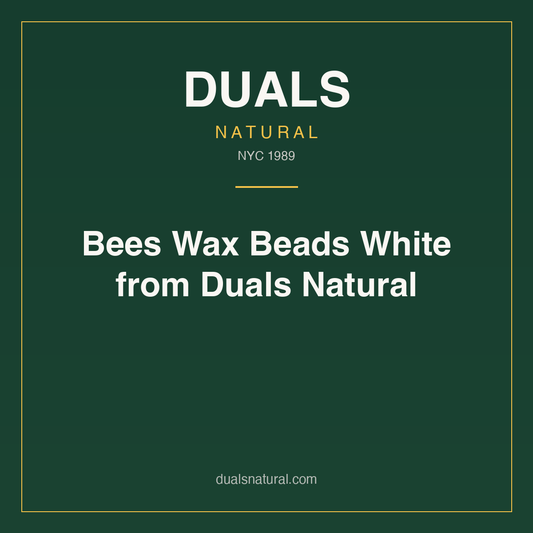 Bees Wax Beads White from Duals Natural