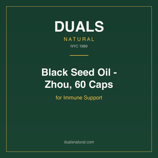 Black Seed Oil - Zhou, 60 Caps for Immune Support