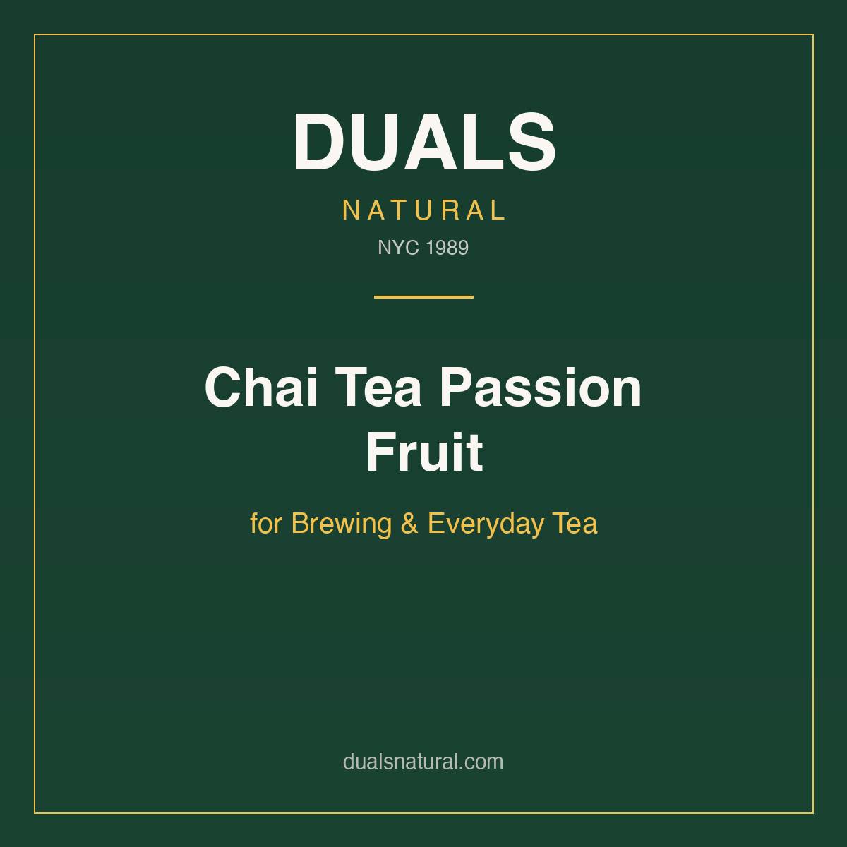 Chai Tea Passion Fruit for Brewing & Everyday Tea