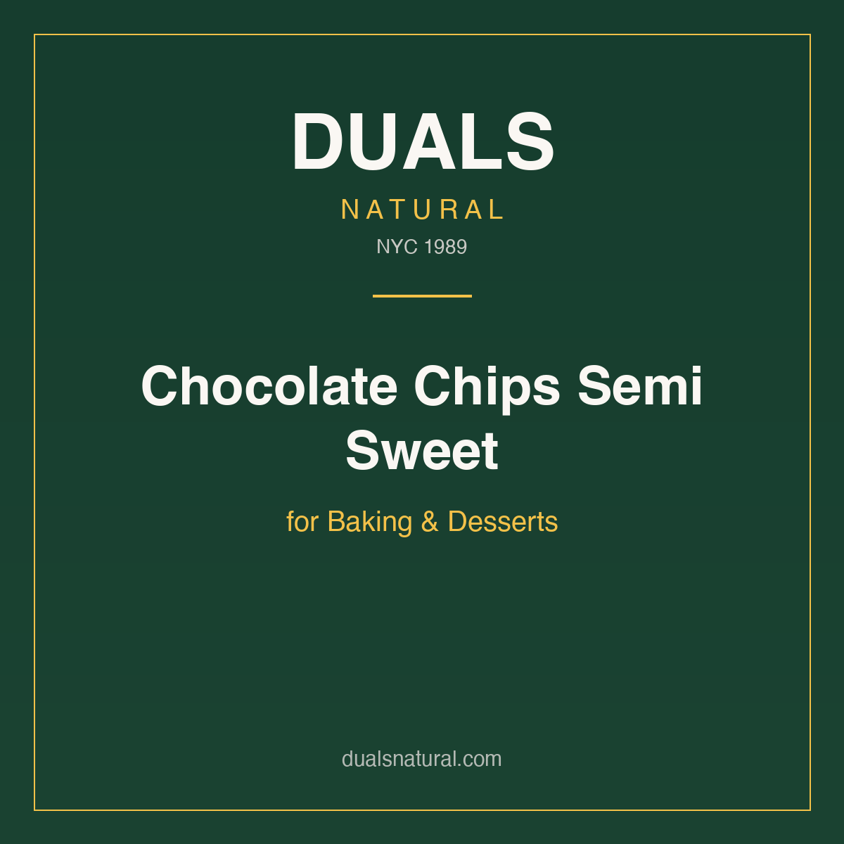 Chocolate Chips Semi Sweet for Baking & Desserts