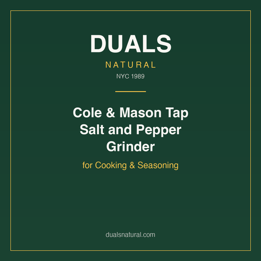 Cole & Mason Tap Salt and Pepper Grinder for Cooking & Seasoning
