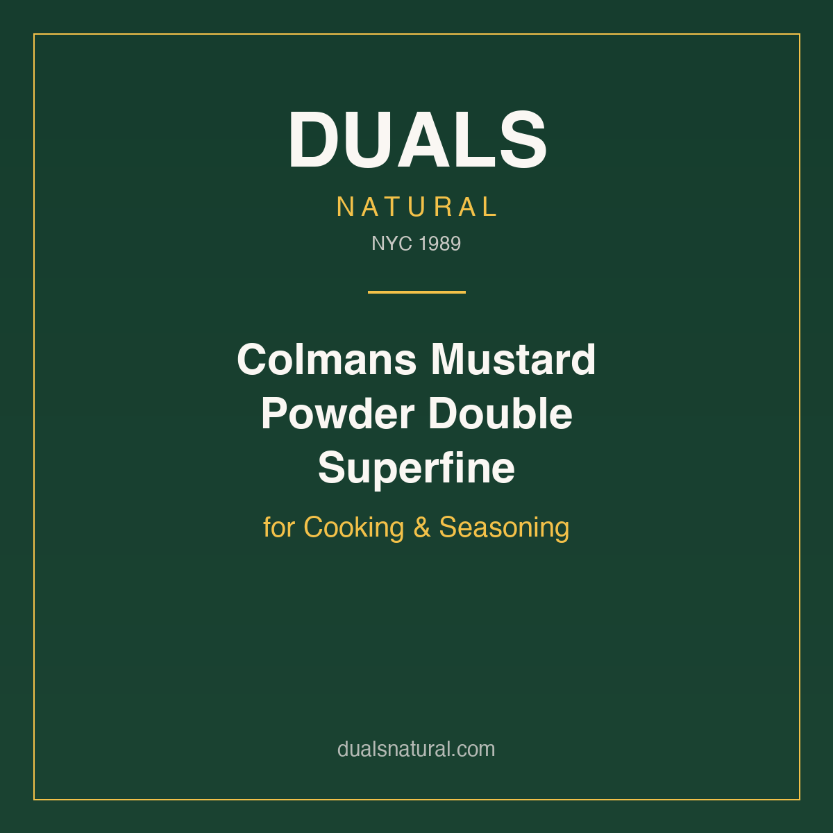 Colmans Mustard Powder Double Superfine for Cooking & Seasoning