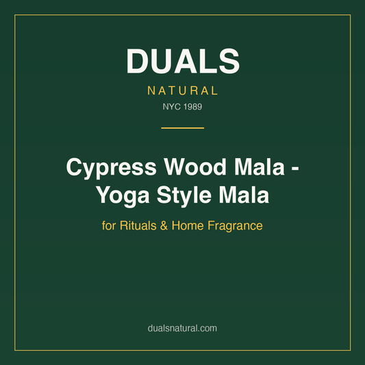 Cypress Wood Mala - Yoga Style Mala for Rituals & Home Fragrance