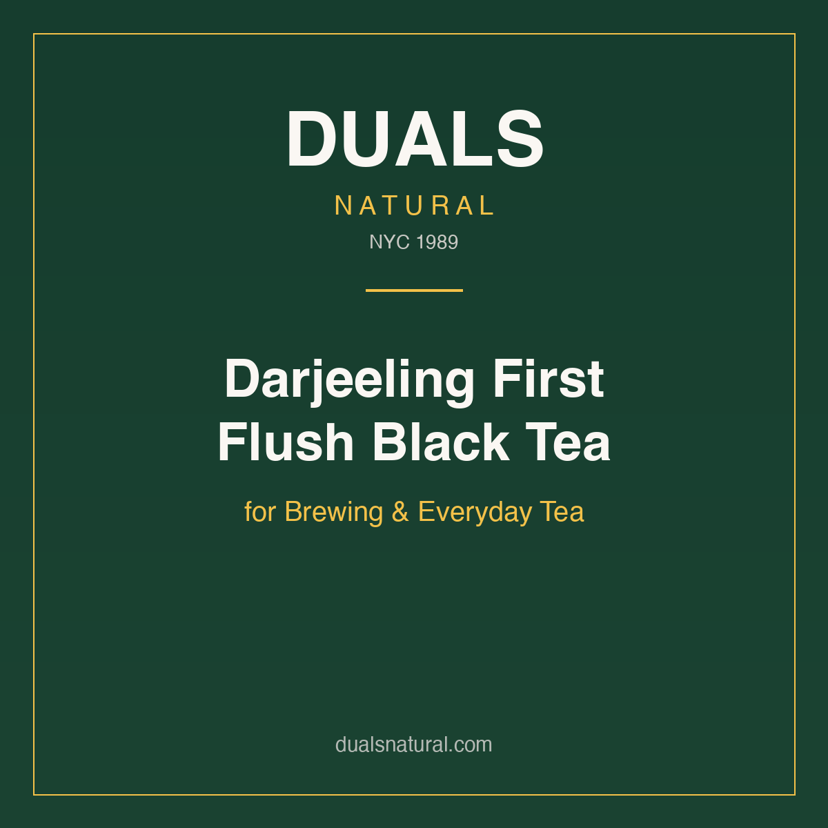 Darjeeling First Flush Black Tea for Brewing & Everyday Tea