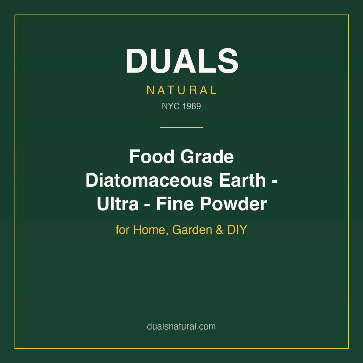 Food Grade Diatomaceous Earth - Ultra - Fine Powder for Home, Garden & DIY