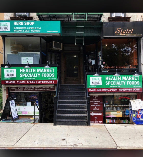 Duals Natural storefront, East Village NYC