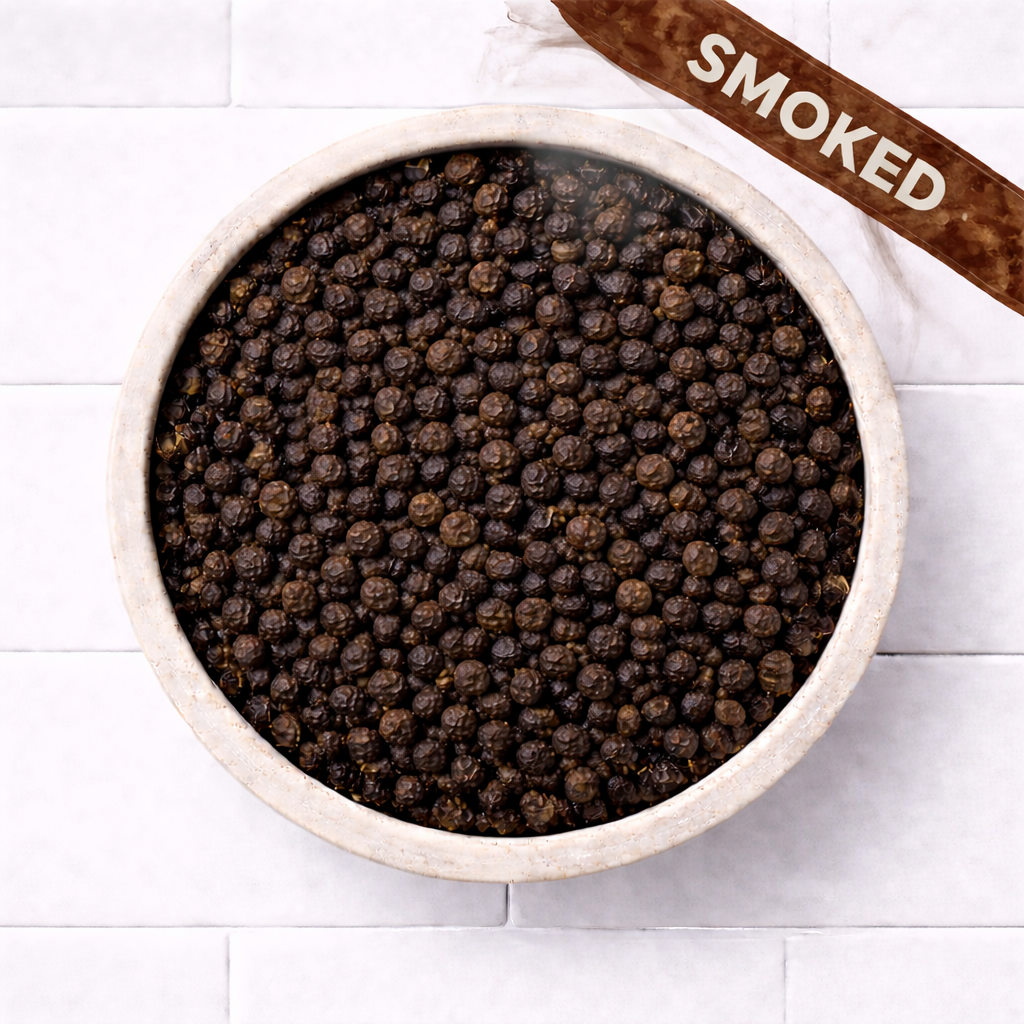 Smoked Black Peppercorns | Hardwood Smoked Pepper | Duals