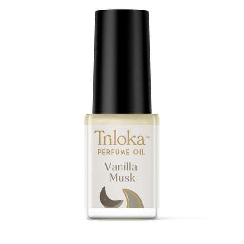 Triloka Vanilla Musk Perfume Oil, 1 Dram
