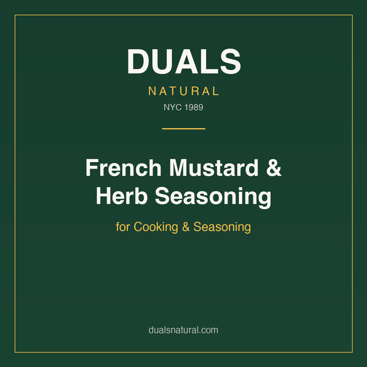 French Mustard & Herb Seasoning for Cooking & Seasoning