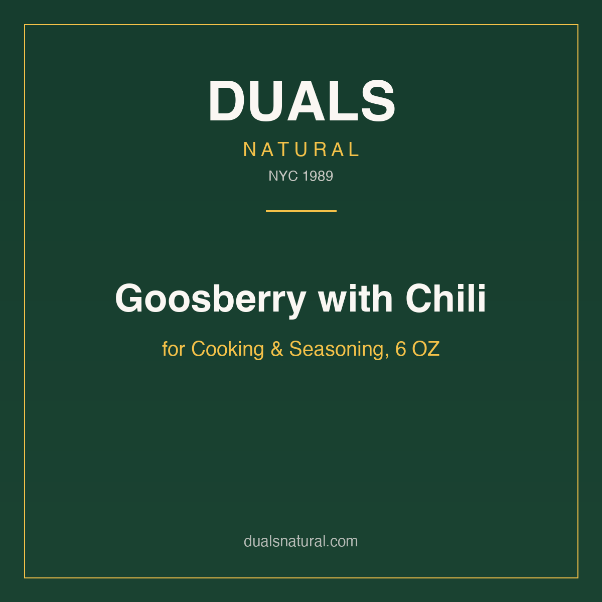 Goosberry with Chili for Cooking & Seasoning, 6 OZ