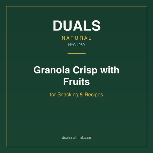 Granola Crisp with Fruits for Snacking & Recipes